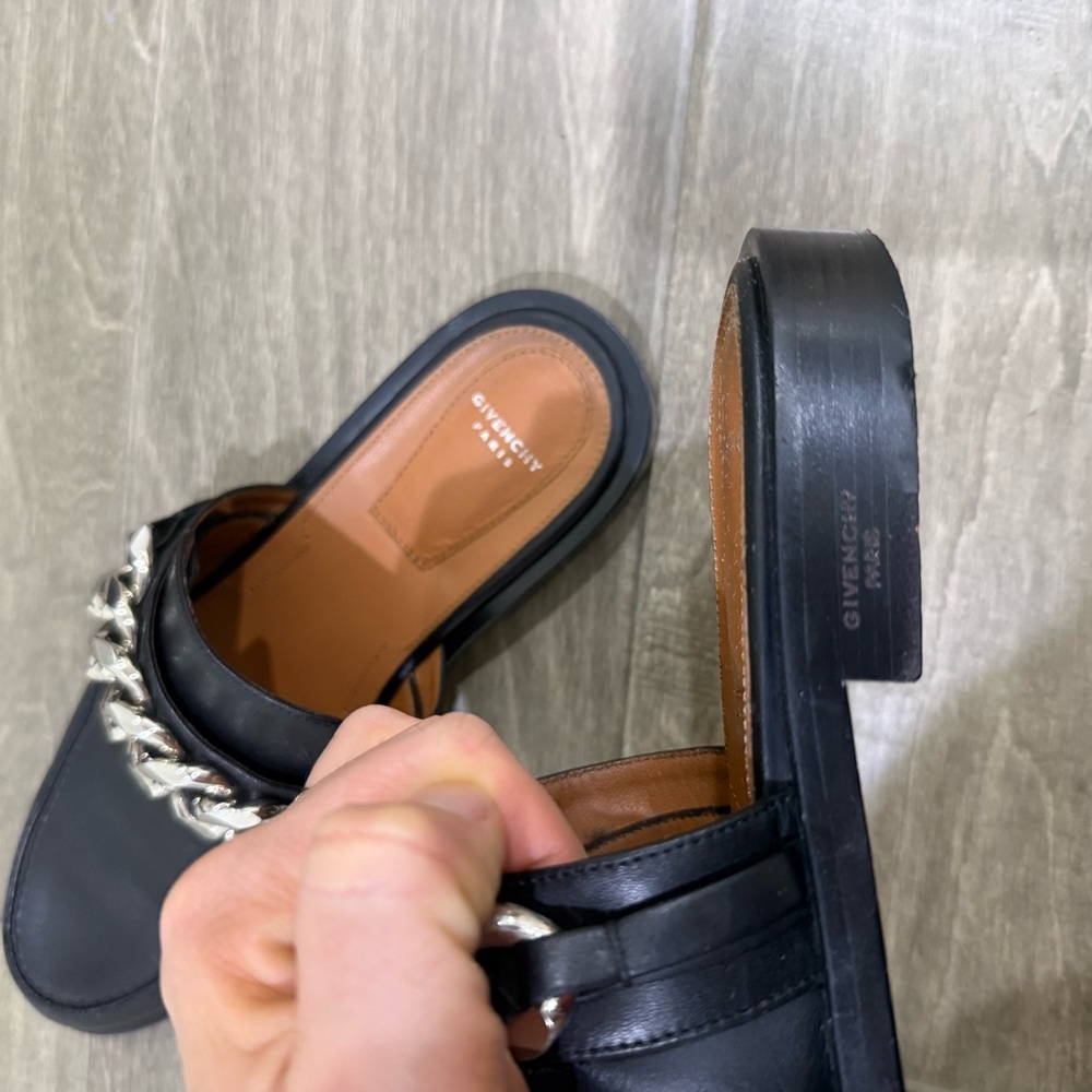 Authentic Givenchy Black Leather  mules - Picture 6 of 6